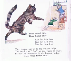 Tre bange mus, tre bange mus, løb for deres liv